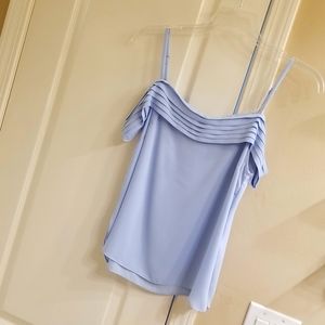 Baby Blue Off The Shoulder Top